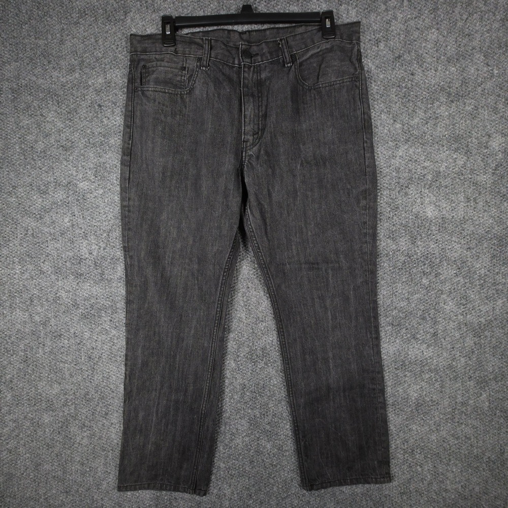 Levis 511 Charcoal Gray‎ Jeans Mens 38x30 Faded Black Denim Pants